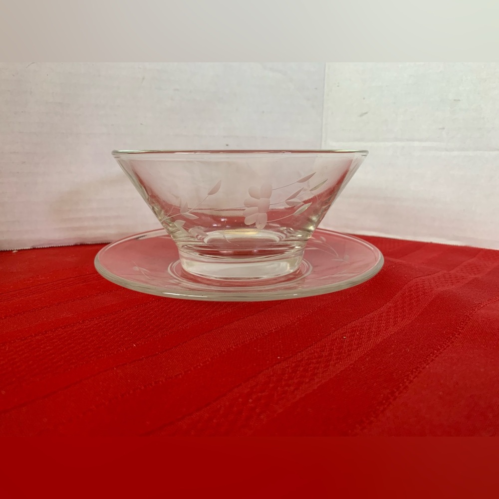 PRINCESS HOUSE Heritage Condiment Candy Bowl with Plate Saucer Dish Vintage